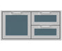 Hestan 42″ Marquise Double Drawer & Storage Door Combo - AGSDR42 Hestan Dreamwood Living