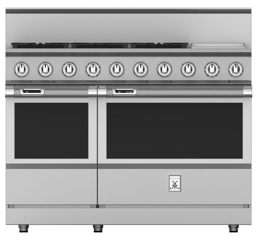 Hestan 48″ Range, 5 Burner with Griddle, Dual Fuel - KRD485GD-NG-1 Hestan Dreamwood Living
