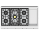 Hestan 48″ Range, 5 Burner with Griddle, Dual Fuel - KRD485GD-NG-1 Hestan Dreamwood Living