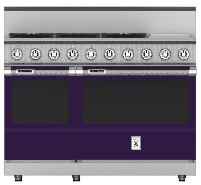 Hestan 48″ Range, 5 Burner with Griddle, Dual Fuel - KRD485GD-NG-1 Hestan Dreamwood Living