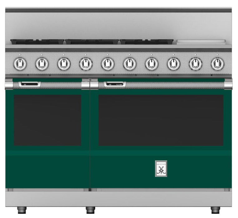 Hestan 48″ Range, 5 Burner with Griddle, Dual Fuel - KRD485GD-NG-1 Hestan Dreamwood Living