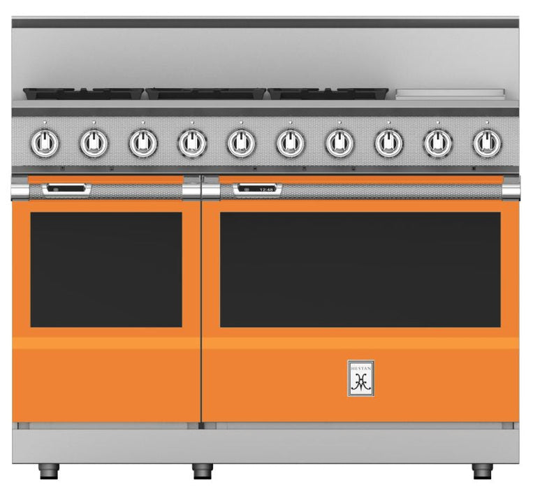 Hestan 48″ Range, 5 Burner with Griddle, Dual Fuel - KRD485GD-NG-1 Hestan Dreamwood Living