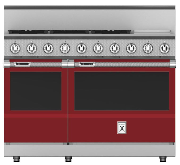 Hestan 48″ Range, 5 Burner with Griddle, Dual Fuel - KRD485GD-NG-1 Hestan Dreamwood Living