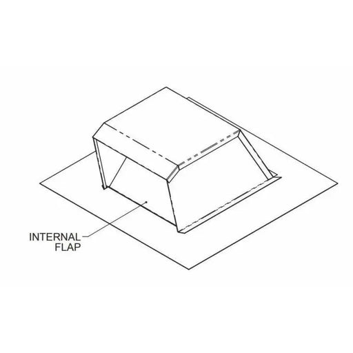 Hestan 8" Roof Cap, Ventilation, Min. 4/12 Pitch - AKVRC8HP Hestan Indoor Dreamwood Living