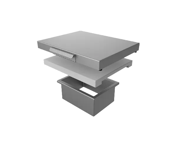 Hestan Countertop Trash Chute with Cutting Board - AGTC Hestan Dreamwood Living
