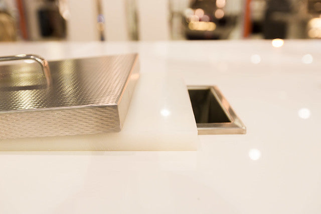 Hestan Countertop Trash Chute with Cutting Board - AGTC