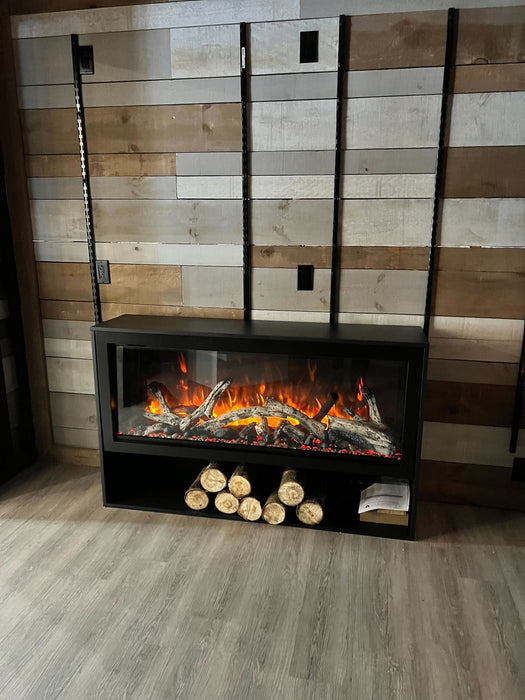 Amantii Pedestal Display for Fire & Ice LumaForest  Indoor 3 Sided Built In Electric Fireplace
