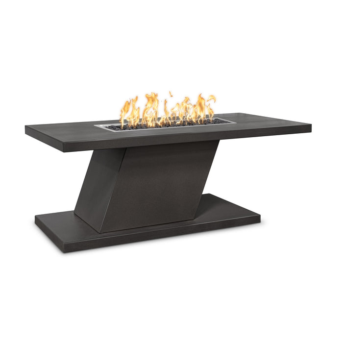 The Outdoor Plus OPT-IMPPC7224 Imperial 72" x 24" Tall Powder Coat Rectangular Gas Fire Pit