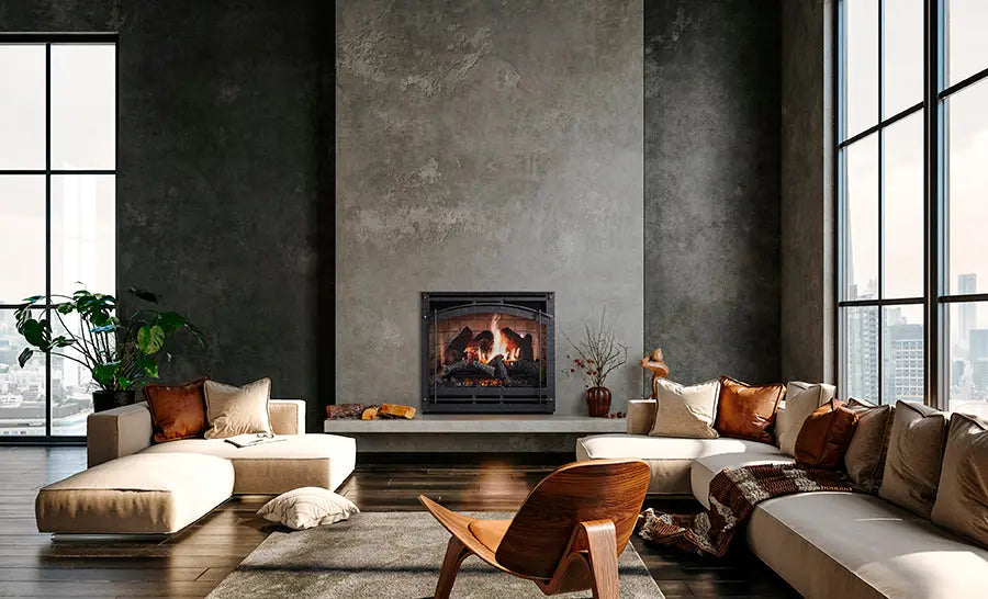 SimpliFire Inception 36" Traditional Built-In Electric Fireplace SimpliFire
