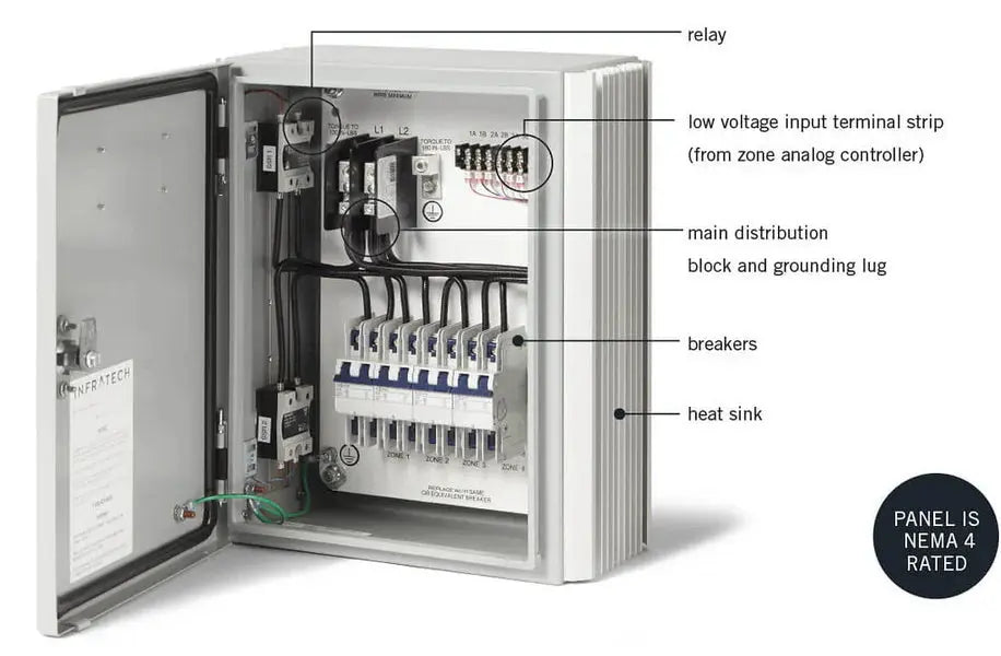 Infratech Comfort 1 Relay Solid State Relay Panel Infratech Comfort Dreamwood Living
