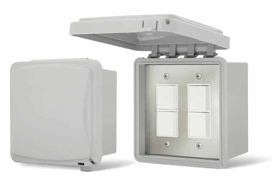 Infratech Comfort Dual Duplex On/Off Surface Mount Switch with Weatherproof Cover