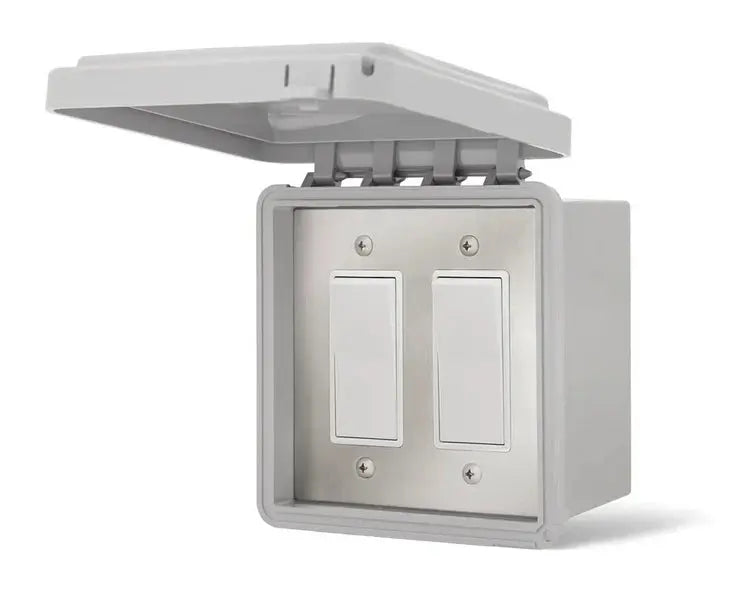 Infratech Comfort  Dual On/Off Surface Mount Switch with Weatherproof Cover Infratech Comfort Dreamwood Living