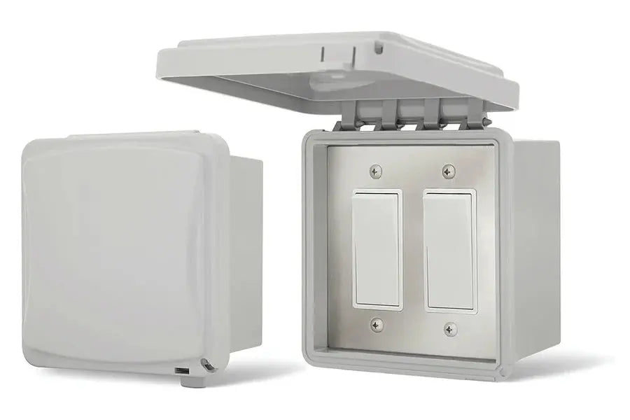 Infratech Comfort  Dual On/Off Surface Mount Switch with Weatherproof Cover Infratech Comfort Dreamwood Living