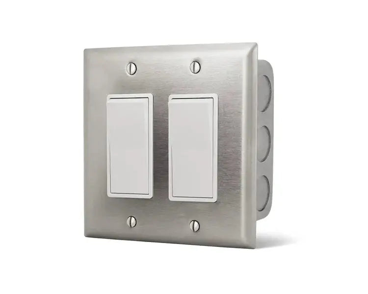 Infratech Comfort Dual On/Off Wall Plate Switch And Gang Box Infratech Comfort Dreamwood Living