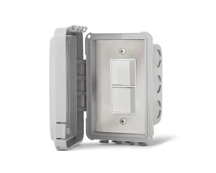 Infratech Comfort  Single Duplex On/Off Flush Mount Switch with Weatherproof Cover Infratech Comfort Dreamwood Living