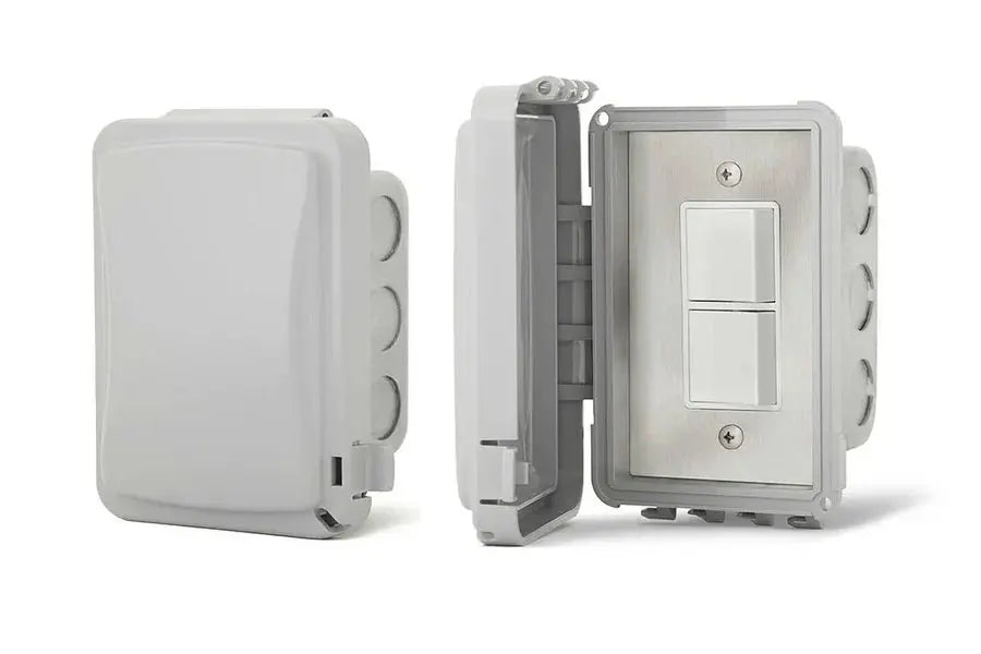 Infratech Comfort  Single Duplex On/Off Flush Mount Switch with Weatherproof Cover Infratech Comfort Dreamwood Living