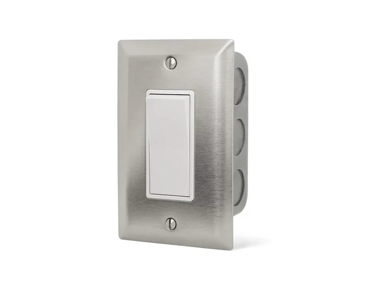 Infratech Comfort  Single On/Off Wall Plate Switch And Gang Box
