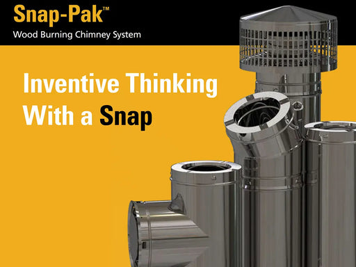 Ironstrike Snap-Pak Wood-Burning Chimney System Ironstrike