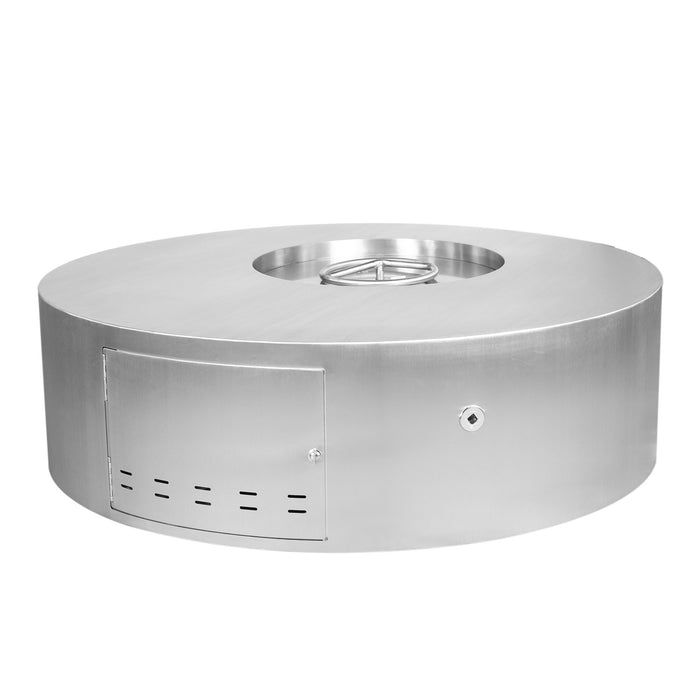 The Outdoor Plus OPT-ISLA(CS/HCP/SS)60 Isla 60" Metal Collection Round Gas Fire Pit