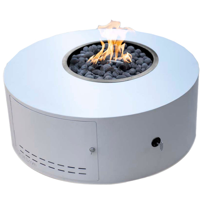 The Outdoor Plus OPT-ISLAPC60 Isla 60" Powder Coat Round Gas Fire Pit