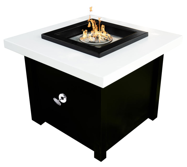 The Outdoor Plus OPT-KMAPC42 Kamoa 42" Powder Coat Square Gas Fire Pit
