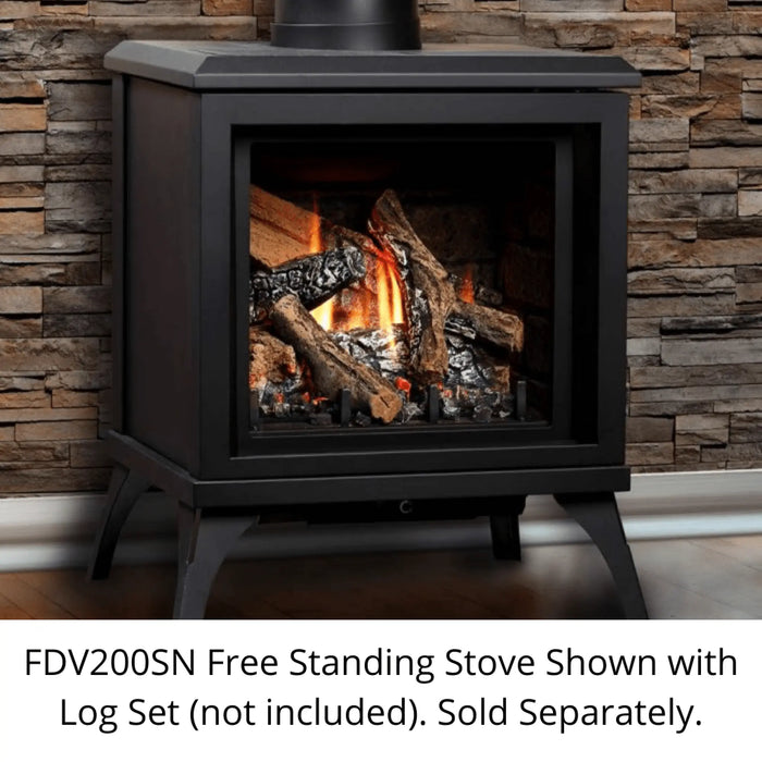 Kingsman 23" FDV200S Free Standing Direct Vent Gas Stove Kingsman Dreamwood Living