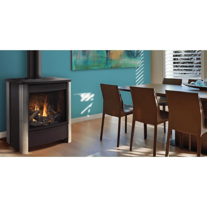 Kingsman 26" FDV451 Free Standing Direct Vent Gas Stove Kingsman Dreamwood Living