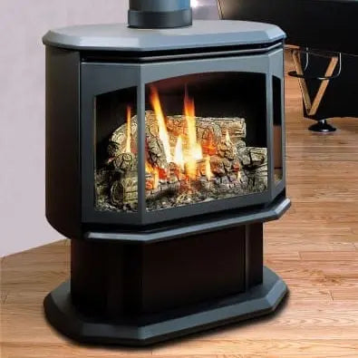 Kingsman 27" FDV350 Free Standing Direct Vent Gas Stove Kingsman Dreamwood Living