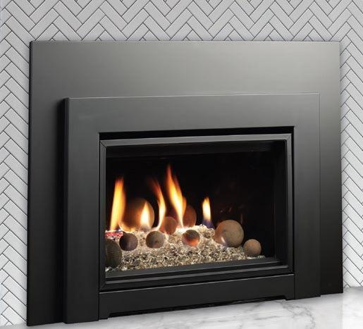 Kingsman Black Clean View Kit with Safety Screen for IDV24 Series Fireplace Inserts