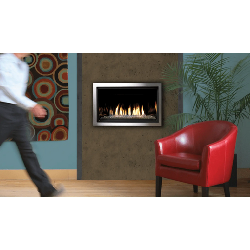 Kingsman 36" ZCVRB3622 Zero Clearance Clean View Direct Vent Linear Gas Fireplace Kingsman Dreamwood Living