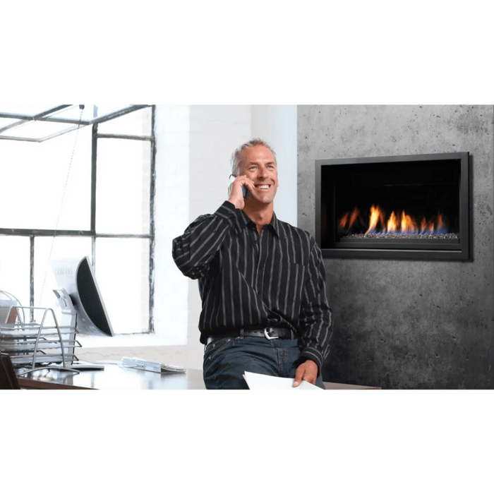 Kingsman 36" ZCVRB3622 Zero Clearance Clean View Direct Vent Linear Gas Fireplace Kingsman Dreamwood Living