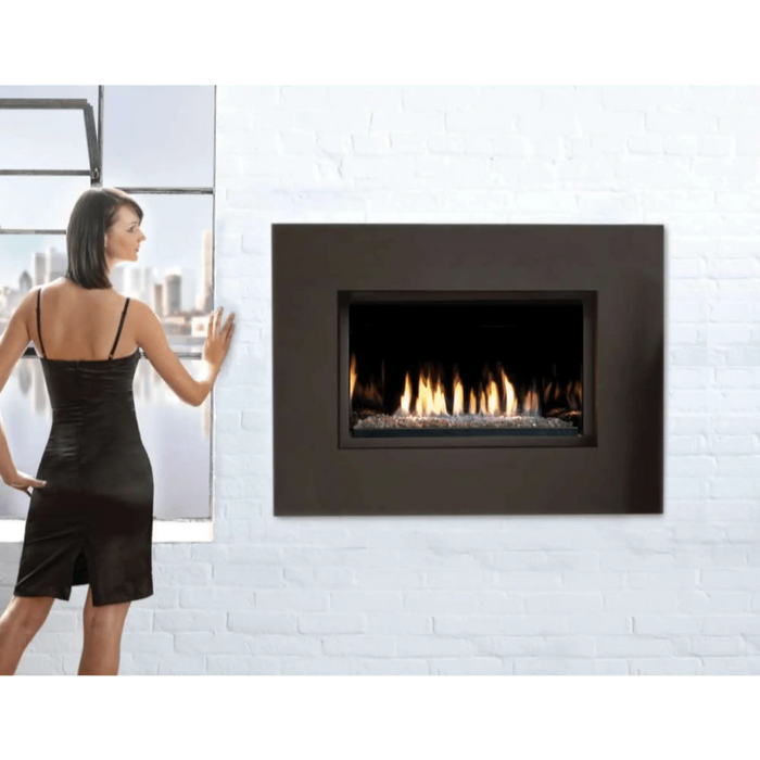Kingsman 36" ZCVRB3622 Zero Clearance Clean View Direct Vent Linear Gas Fireplace Kingsman Dreamwood Living