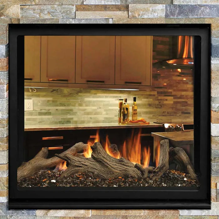 Kingsman 43" MCVST42 Zero Clearance Direct Vent See-Through Gas Fireplace