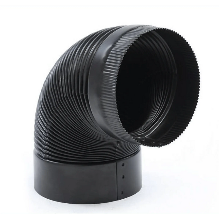 Kingsman Black Chimney Pipe Elbow - 7" Inner Diameter Kingsman