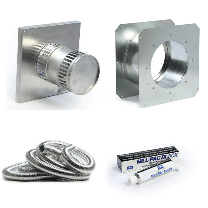 Kingsman Horizontal Chimney Vent Termination Starter Kit Kingsman Dreamwood Living