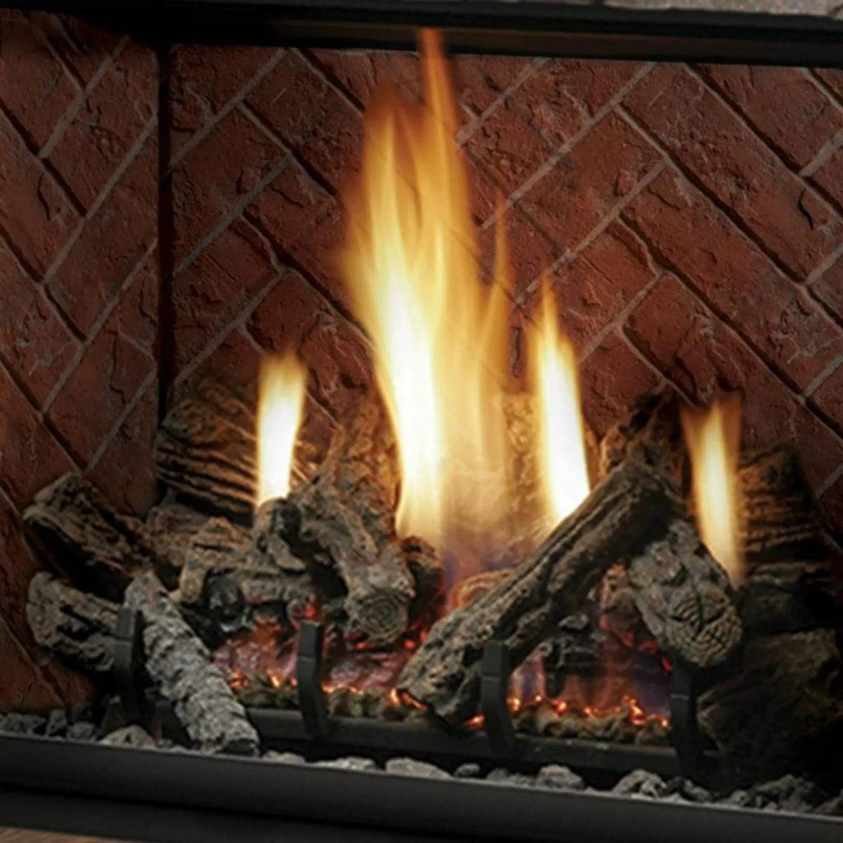 Kingsman Log Set (Oak, Driftwood) for Gas Fireplaces - Dreamwood