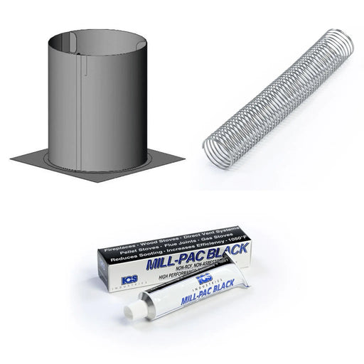 Kingsman Vertical Vent Starter Kit for Direct Vent Stoves Kingsman