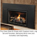 Kingsman Wide Clean View Front in Black for IDV26 Series Fireplace Inserts Kingsman