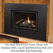 Kingsman Wide Clean View Picture Frame Front in Black for IDV26 Series Fireplace Inserts Kingsman