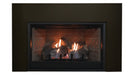 Empire 18 inch concrete refractory log set burning in an Innsbrook vent-free insert