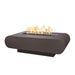 The Outdoor Plus OPT-LAJPC72 La Jolla 72" Powder Coat Rectangular Gas Fire Pit