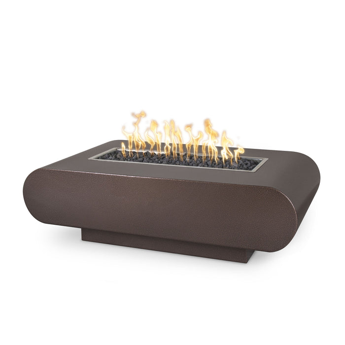 The Outdoor Plus OPT-LAJPC84 La Jolla 84" Powder Coat Rectangular Gas Fire Pit