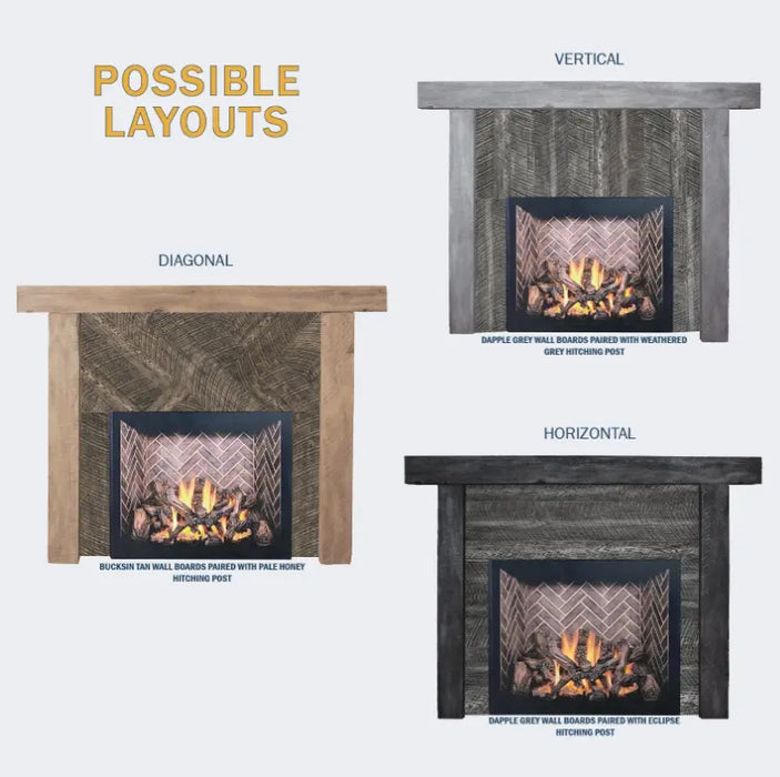 Lexington 2pcs Wall Board Non Combustible Lexington Hearth Dreamwood Living