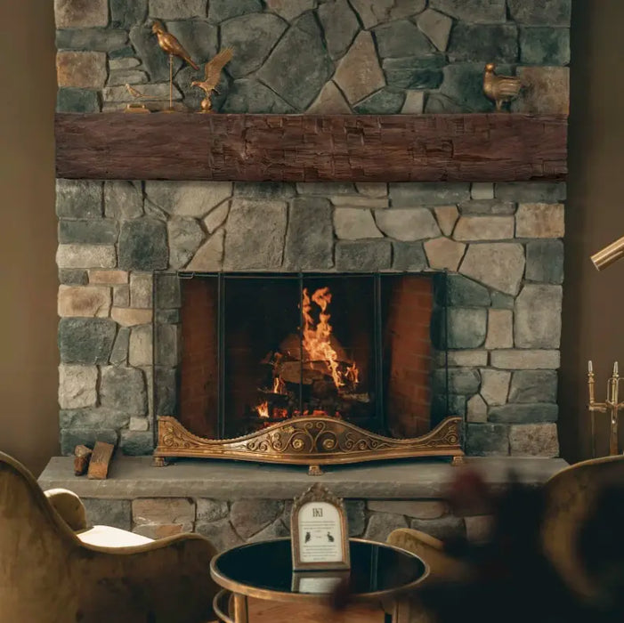 Lexington Farmhouse Series Fireplace Non-Combustible Mantel Lexington Hearth Dreamwood Living