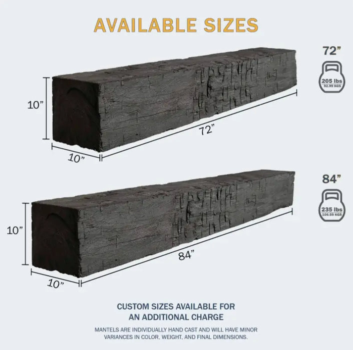 Lexington Farmhouse Series Fireplace Non-Combustible Mantel Lexington Hearth Dreamwood Living