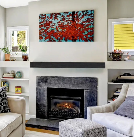 Lexington Flat Sawn Beam Series Fireplace Non-Combustible Mantel Lexington Hearth Dreamwood Living