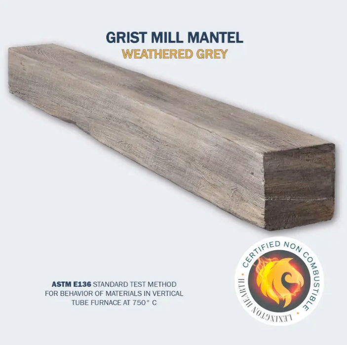 Lexington Grist Mill Series Fireplace Non-Combustible Mantel Lexington Hearth Dreamwood Living