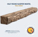 Lexington Half-Round Sleeper Series Fireplace Non-Combustible Mantel Lexington Hearth Dreamwood Living