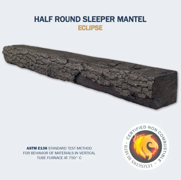 Lexington Half-Round Sleeper Series Fireplace Non-Combustible Mantel Lexington Hearth Dreamwood Living