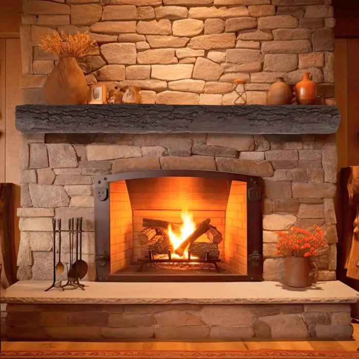 Lexington Half-Round Sleeper Series Fireplace Non-Combustible Mantel Lexington Hearth Dreamwood Living